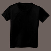 BLACK WOLF LOGO TODDLER TEE ON LIGHT BACKGROUND